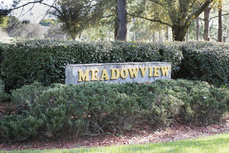 Meadowview entrance sign